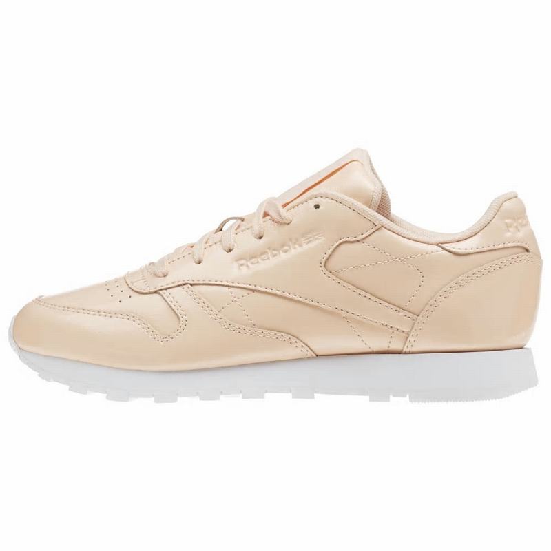 Reebok Classic Leather Patent Tenisky Damske - Ruzove/Biele SW8142WP